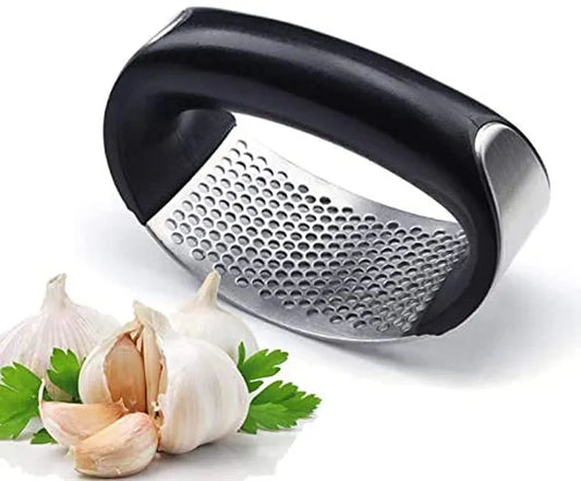 Food Grade Stainless Steel Garlic Press Mincer Crusher